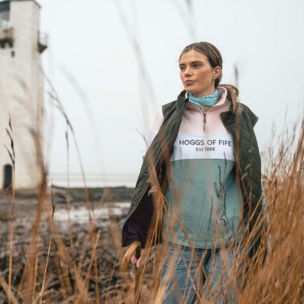Hoggs Of Fife Dumfries 1888 Ladies 1/4 Zip Sweatshirt | Cluny Country