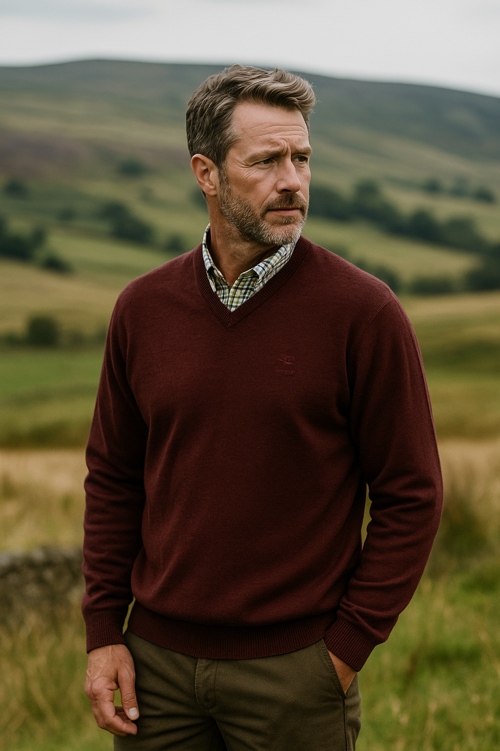 Hoggs of Fife Stirling II LS Pullover | Cluny Country