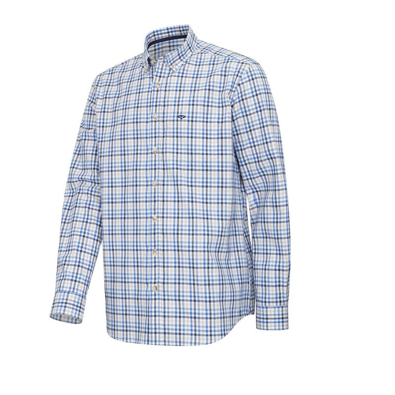 Hoggs of Fife Garvock Cotton Herringbone Shirt | Cluny Country