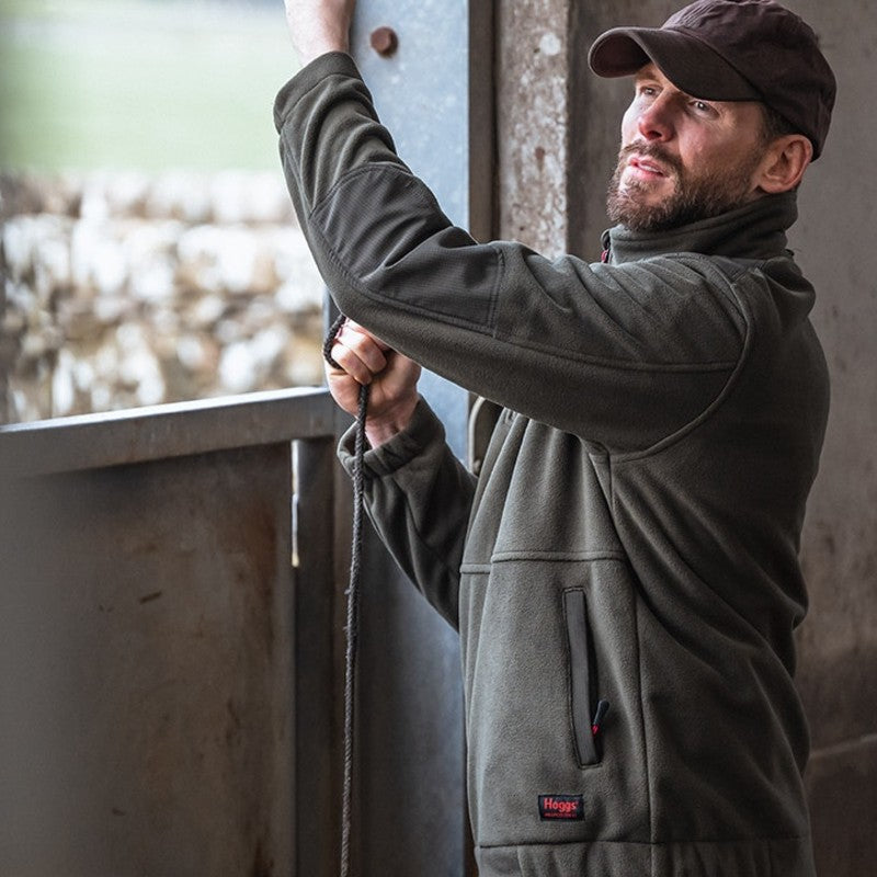 Hoggs of Fife Green King II 1/4 Zip Bonded Fleece | Cluny Country