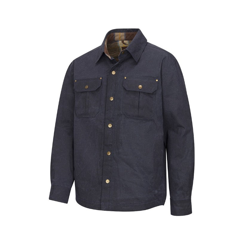 Hoggs of Fife Mens Waxed Canvas Utility Overshirt | Cluny Country
