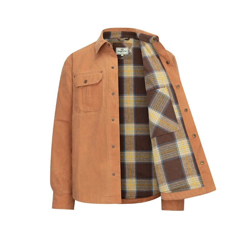 Hoggs of Fife Mens Waxed Canvas Utility Overshirt | Cluny Country