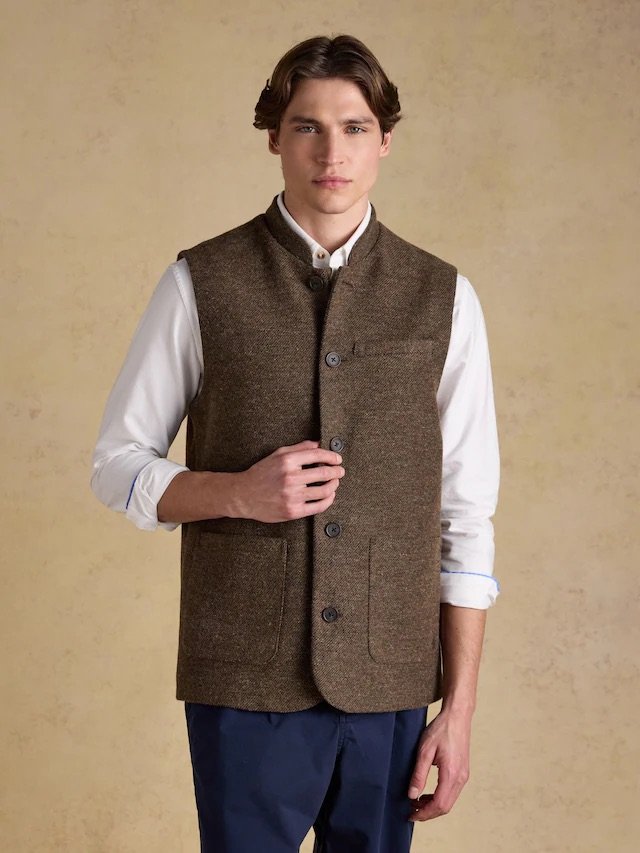 Joules Mens Tweed Gilet | Cluny Country