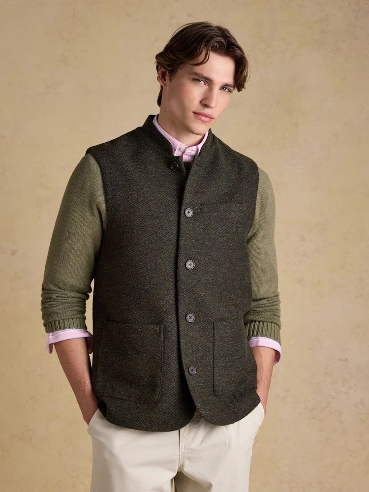 Joules Mens Tweed Gilet | Cluny Country