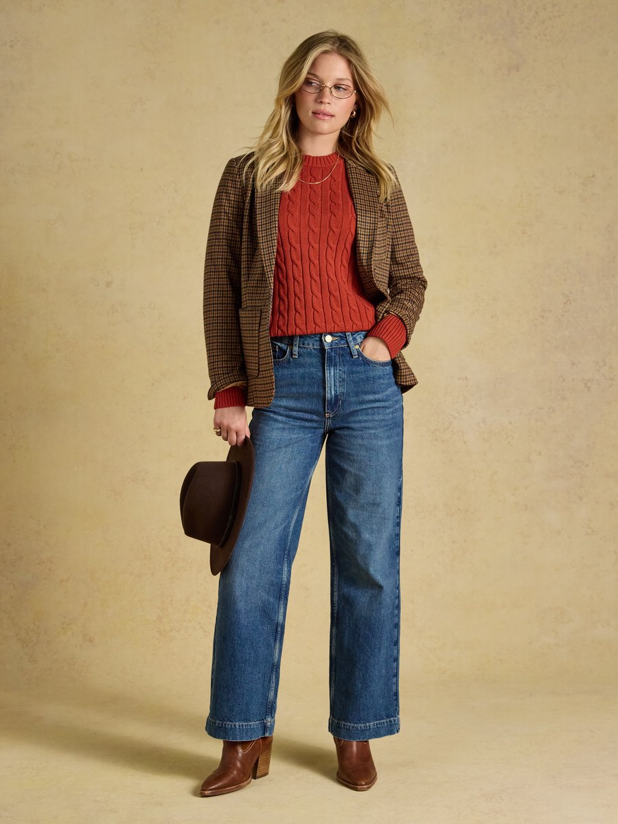 Joules Classic Cable Womens Jumper | Cluny Country