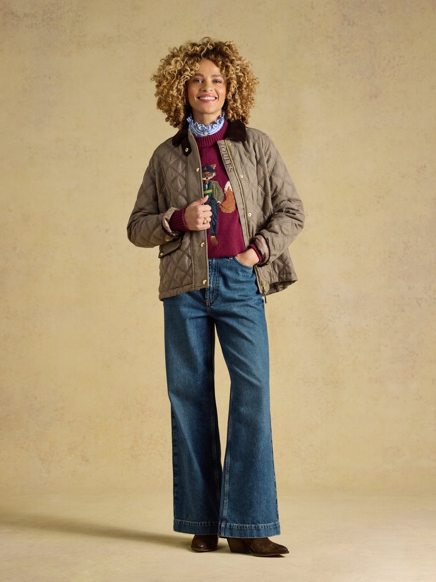 Joules Harrogate Womens Quilted Barn Jacket | Cluny Country