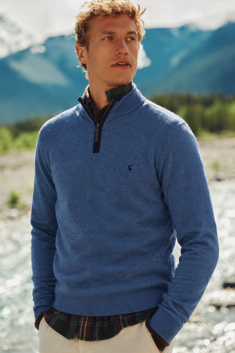 Joules Mens Hillside Quarter Zip | Cluny Country
