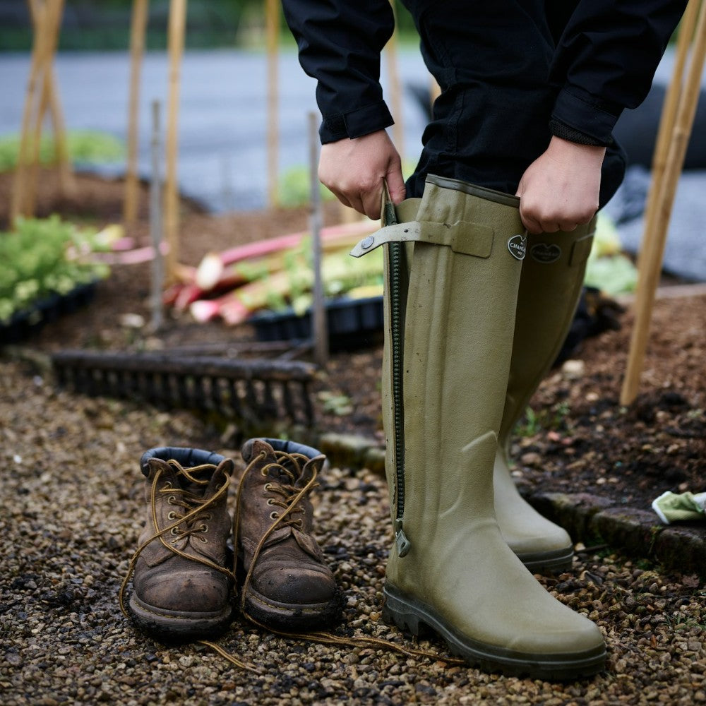 Le Chameau Women's Chasseur Neoprene Lined Boot - Iconic Green | Cluny Country