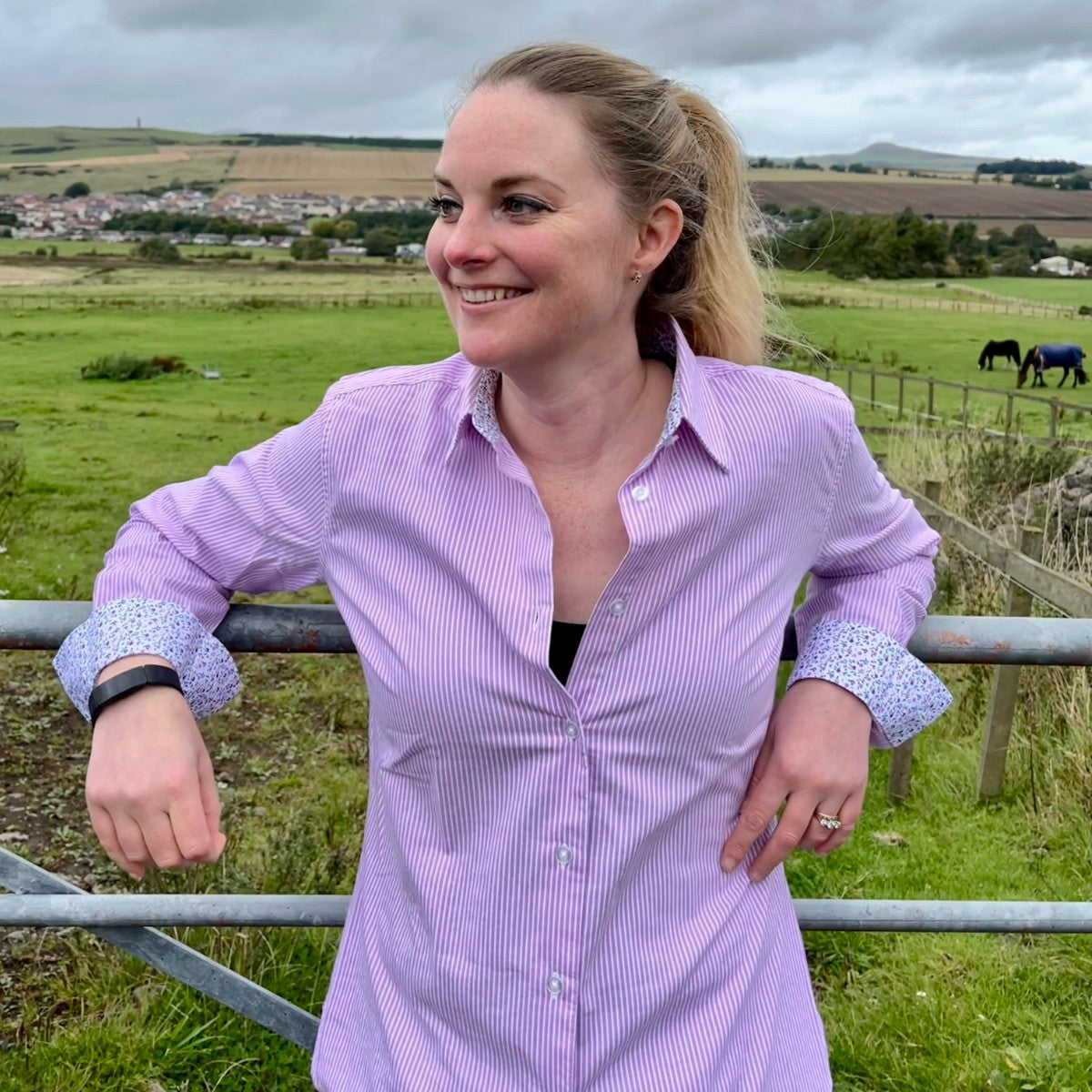 Hoggs of Fife Bonnie II Ladies Cotton Shirt | Cluny Country