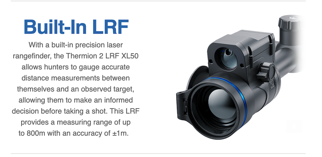 Pulsar Thermion 2 LRF XL50 Thermal Rifle Scope | Cluny Country 