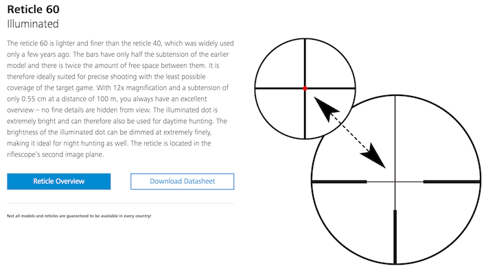 Zeiss Conquest V4 3-12x56 Rifle Scope - 60 (illuminated) | Cluny Country