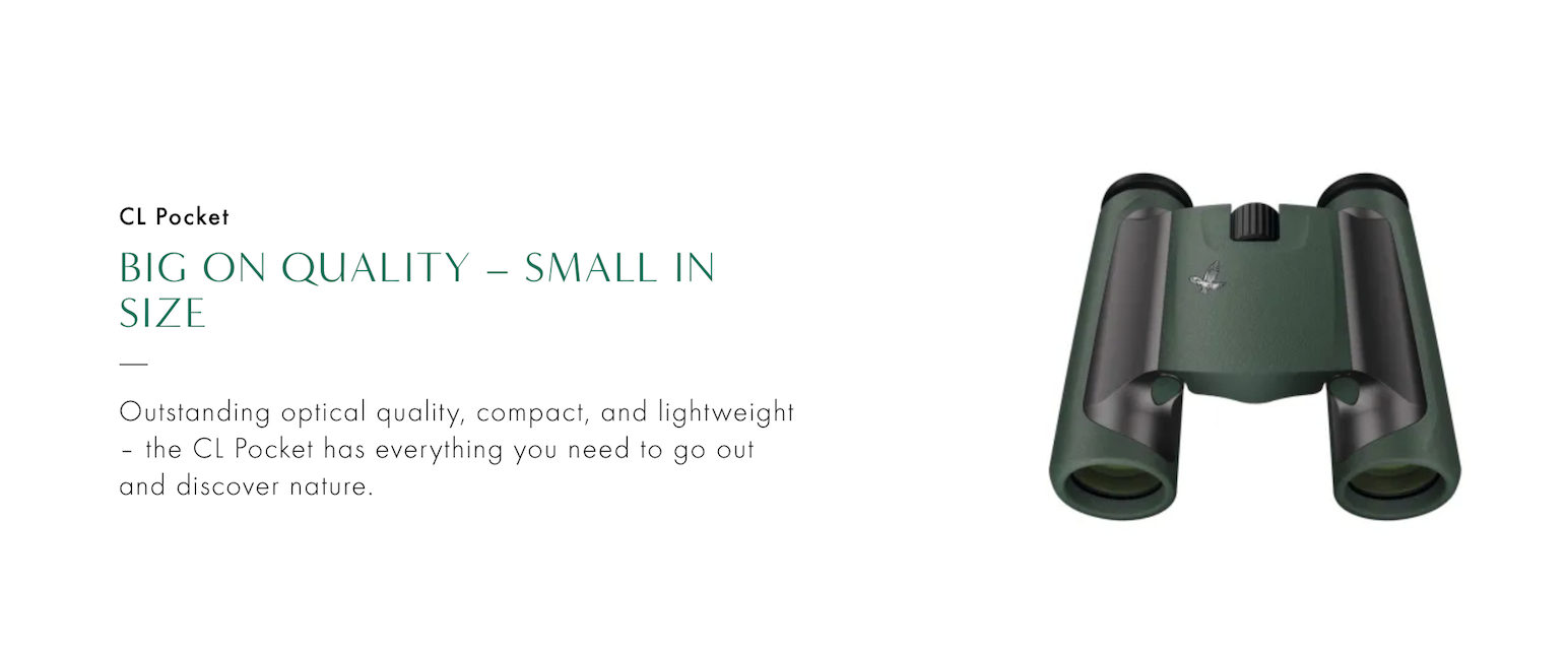 Swarovski CL Pocket 10x25 Binoculars | Cluny Country