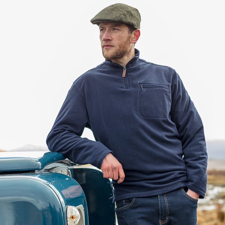 Hoggs Of Fife Islander 1/4 Zip Fleece Shirt | Cluny Country