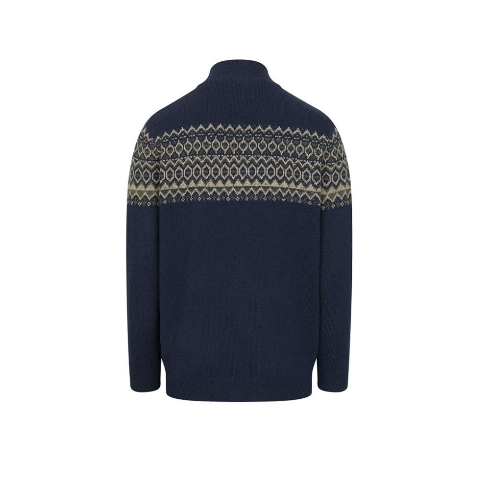 Hoggs of Fife Colonsay Fair Isle 1/4 Zip Pullover | Cluny Country 