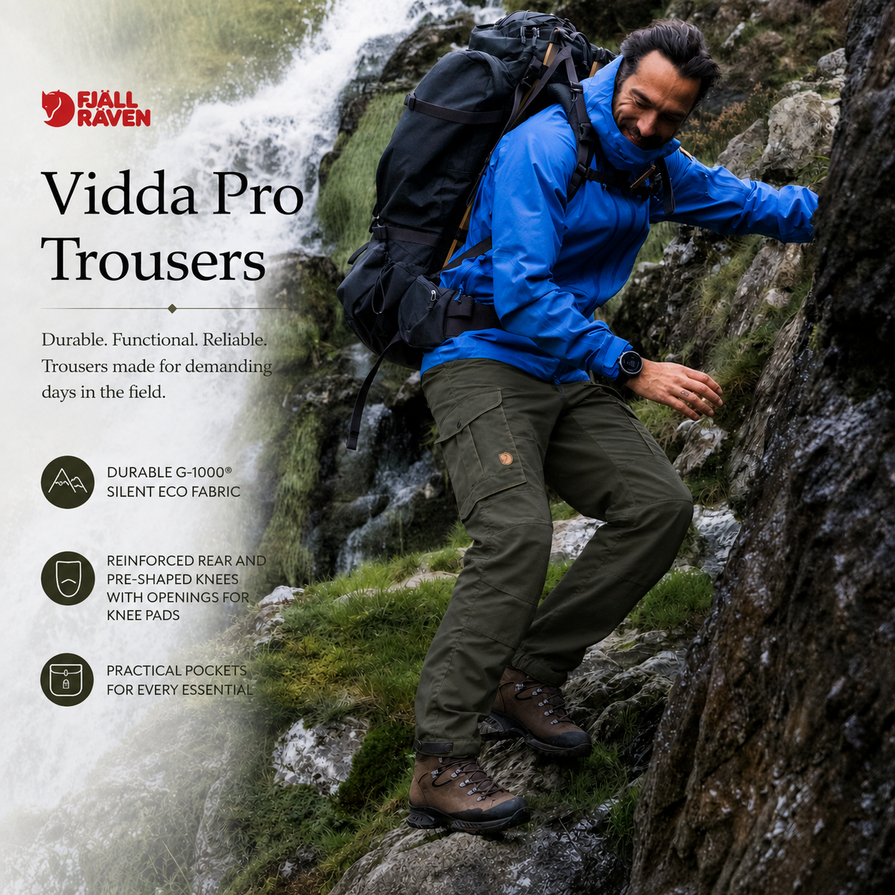 Fjallraven Vidda Pro Mens Trousers | Cluny Country
