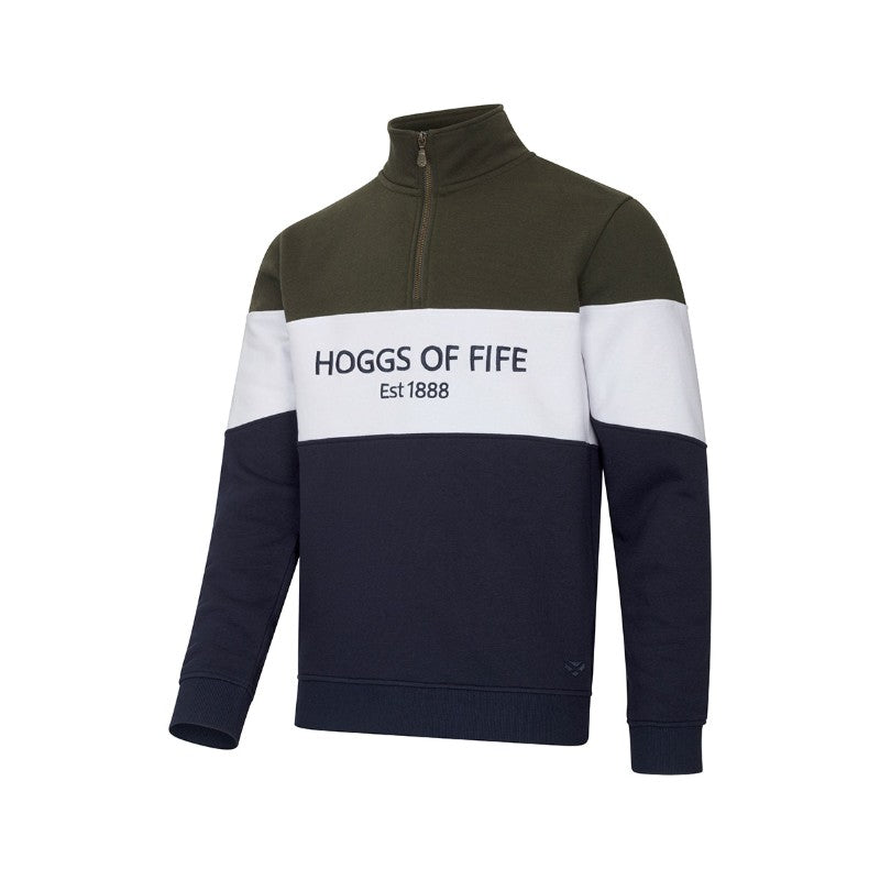 Hoggs Of Fife Dumfries 1888 Gents 1/4 Zip Sweatshirt  | Cluny Country 
