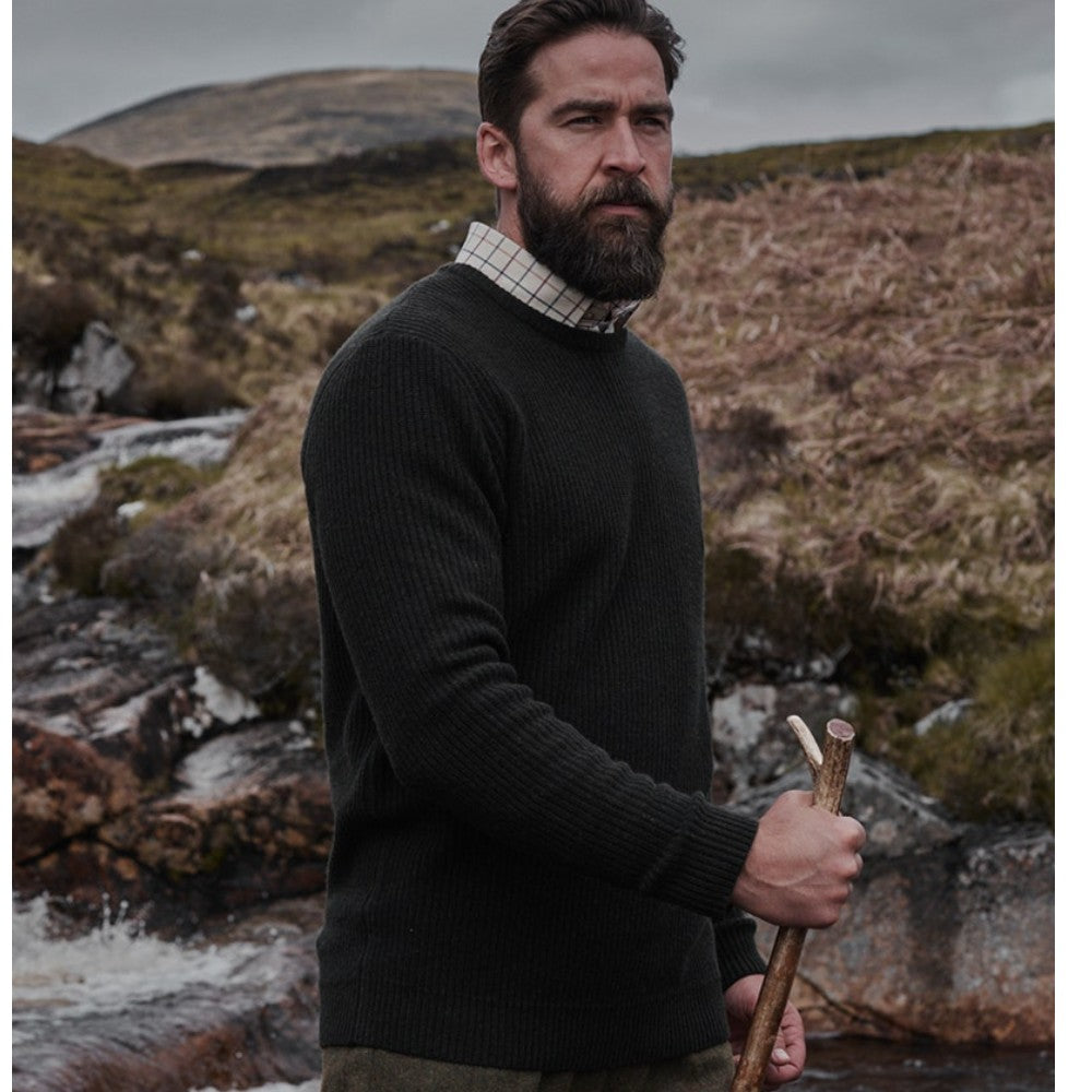 Hoggs of Fife Borders Ribbed Knit Pullover  | Cluny Country 