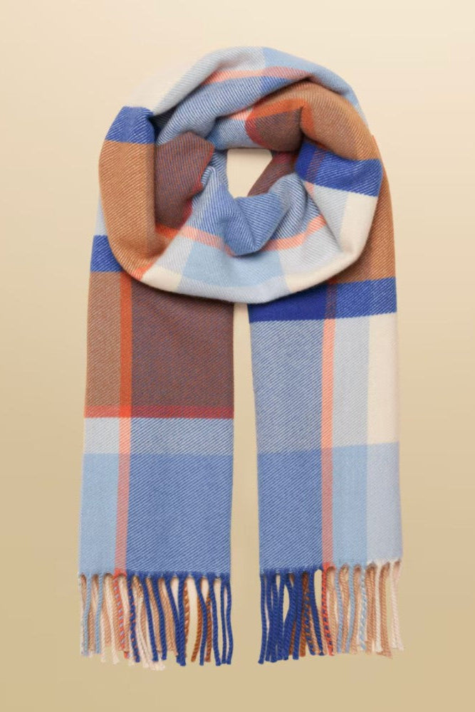 Joules Langtree Womens Checked Scarf  | Cluny Country 