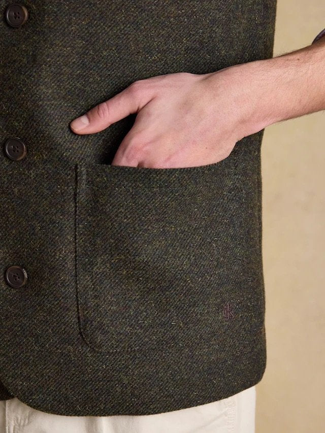 Joules Mens Tweed Gilet | Cluny Country 