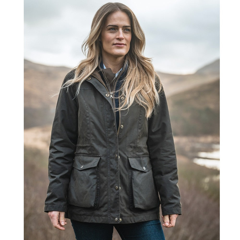 Hoggs of Fife Caledonia Ladies Waxed Jacket  | Cluny Country 