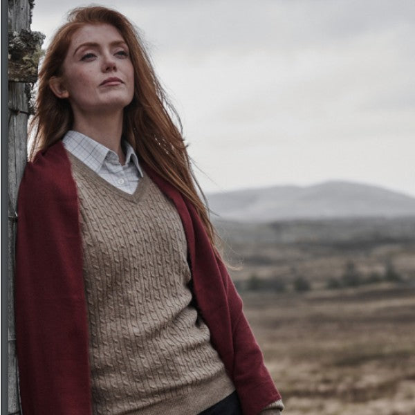 Hoggs of Fife Lauder Ladies Cable Pullover  | Cluny Country 