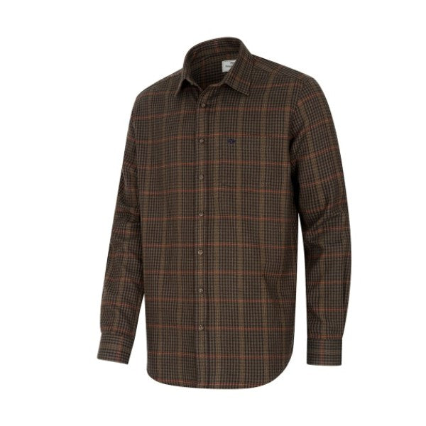 Hoggs of Fife Harris Cotton/Wool Check Shirt  | Cluny Country 