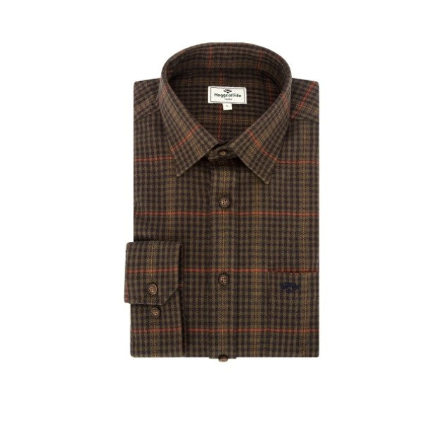 Hoggs of Fife Harris Cotton/Wool Check Shirt | Cluny Country 