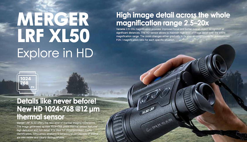 Pulsar Merger LRF XL50 Thermal Binoculars | Cluny Country 